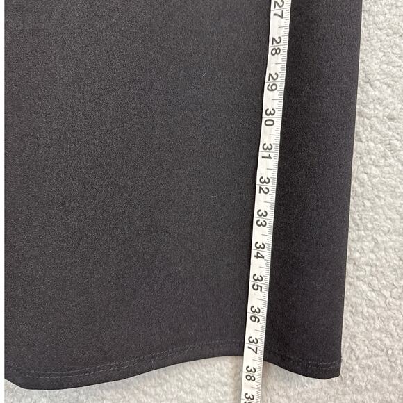 Marina Women's Sequin Sleeve Knee Length Shift Dress Black Size 6 NWOT Modest - Picture 6 of 10